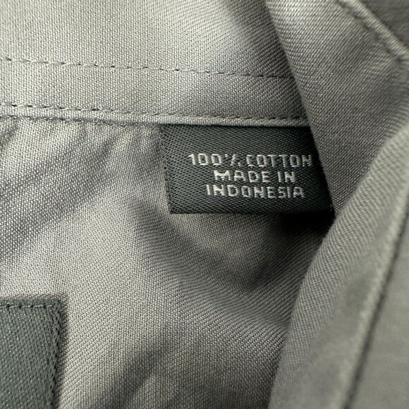 Kenneth Cole Reaction Mens Slim Fit Stretch Long Sleeve Button Up Shirt Grey M - Picture 5 of 7